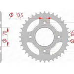 Couronne AFAM 36 dents acier pas 530 type 10401 Honda