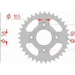 Couronne AFAM 40 dents acier pas 520 type 10214 Honda