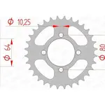 Couronne AFAM 32 dents acier pas 520 type 12214 Yamaha
