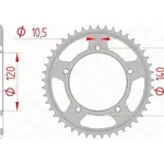 Couronne AFAM 45 dents acier pas 530 type 86603 Suzuki