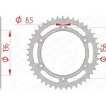 Couronne AFAM 43 dents acier pas 525 type 14506 Suzuki