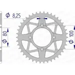 Couronne AFAM 43 dents alu pas 520 type 93320