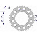 Couronne AFAM 43 dents alu ultra-light pas 520 type 11212N