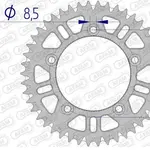 Couronne AFAM 46 dents alu ultra-light anti-boue pas 420 type 72101