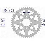 Couronne AFAM 40 dents alu ultra-light anodisé dur pas 520 type 15310