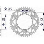 Couronne AFAM 48 dents alu ultra-light anti-boue pas 520 type 11212