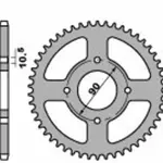 Couronne PBR 45 dents acier standard pas 520 type 4668