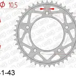 Couronne AFAM 40 dents acier pas 525 type 12816 Yamaha YZF-R1