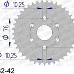 Couronne AFAM 35 dents alu pas 415 type 11207 Honda NSF250R