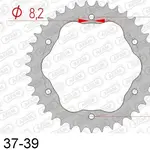 Couronne AFAM 38 dents acier pas 520 type 50804K Ducati 1198