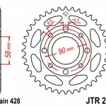 Couronne JT SPROCKETS 47 dents acier pas 428 type 269