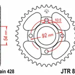 Couronne JT SPROCKETS 49 dents acier pas 428 type 835
