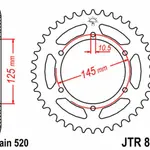 Couronne JT SPROCKETS 46 dents acier pas 520 type 855