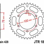 Couronne JT SPROCKETS 48 dents acier pas 428 type 1844
