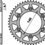 Couronne PBR 51 dents acier standard pas 520 type 808