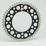 Couronne RENTHAL Twinring® 50 dents Ultra-light anti-boue anodisé dur pas 520 type 1230 noir Suzuki