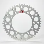 Couronne RENTHAL Ultralight™ 55 dents alu anti-boue pas 420 type 189U argent