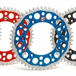 Couronne RENTHAL Twinring® 50 dents Ultra-light anti-boue anodisé dur pas 520 type 1120 vert Kawasaki