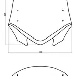 Bulle MRA V-Flow Screen &quot;Z&quot; noir