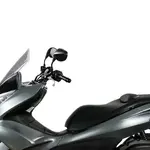 Bulle MRA Touring &quot;T&quot; noir Honda PCX125/WW