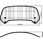 Spoiler MRA X-creen-touring-part &quot;XCTA&quot; clair