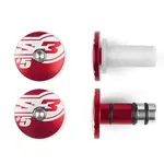 Embouts de guidons S3 End 5 Ø14mm rouge