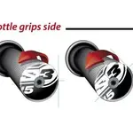 Embouts de guidons S3 End 5 Ø14mm rouge