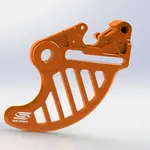 Protège-disque SCAR arrière orange