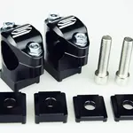 Pontets de guidon SCAR Ø28.6mm +35 à 50mm pour té de fourche origine KTM/HVA/BETA/SHERCO