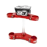 Té de fourche complet S3 Ø39mm rouge Beta Evo fourche Tech