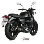 Silencieux mivv ghibli inox noir/casquette inox moto guzzi v7 iii