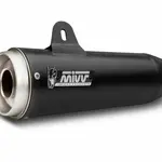 Silencieux mivv ghibli inox noir/casquette inox moto guzzi v7 iii