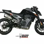 Silencieux MIVV Delta Race inox/casquette carbone KTM Duke 790