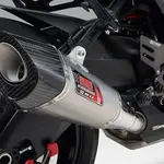 Silencieux YOSHIMURA R-11 finition satin/casquette carbone Suzuki Katana