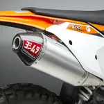 Silencieux YOSHIMURA RS-4 Signature Series aluminium/casquette carbone KTM/Husqvarna