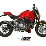 Silencieux MIVV GP Pro Steel Black/casquette inox Ducati Monster 821