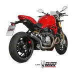 Silencieux MIVV GP Pro Steel Black/casquette inox Ducati Monster 821