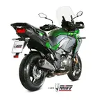 Silencieux MIVV Delta Race inox/casquette carbone Kawasaki Versys 1000