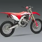Silencieux double YOSHIMURA RS-9T Signature Series inox/casquette carbone Honda CRF250R