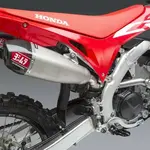 Silencieux double YOSHIMURA RS-9T Signature Series inox/casquette carbone Honda CRF250R