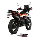 Silencieux MIVV Speed Edge Steel Black/casquette carbone KTM 790 Adventure