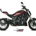 Silencieux MIVV Double Gun Full inox noir Benelli 502C