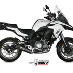 Silencieux MIVV Oval carbone/casquette carbone Benelli TRK 502