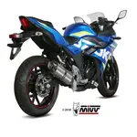 Silencieux MIVV Suono Black inox/casquette carbone Suzuki GSX-R250