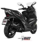 Silencieux MIVV Mover inox noir/casquette ABS noir Kymco Xciting 400I S