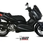 Silencieux MIVV Mover inox noir/casquette ABS noir Yamaha T-Max 300