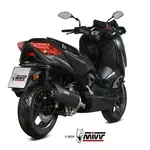 Silencieux MIVV Mover inox noir/casquette ABS noir Yamaha T-Max 300