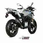 Silencieux MIVV Delta Race Steel Black/casquette carbone BMW G310GS