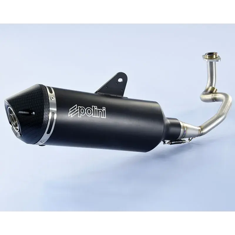 Ligne complète polini maxi-scooter inox/silencieux alu/casquette alu piaggio vespa gts 125