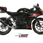 Ligne complète MIVV GP Pro Steel Black/casquette inox Suzuki GSX-R 125
